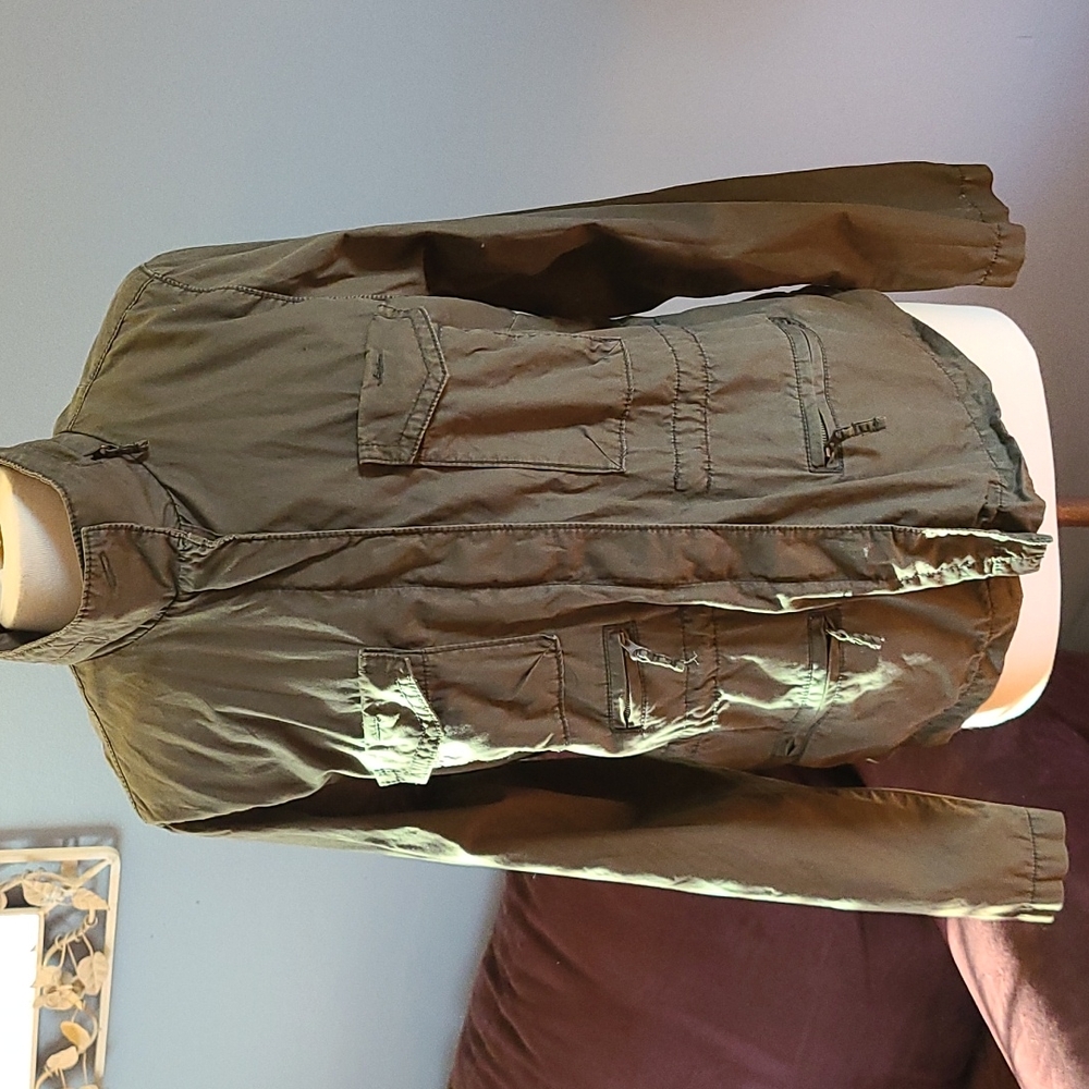J Crew Classic Twill Chino Jacket in Army Green